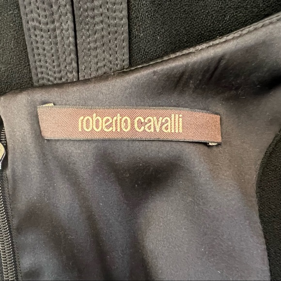 Roberto Cavalli Black Cocktail Dress B4/8 - Picture 8 of 12